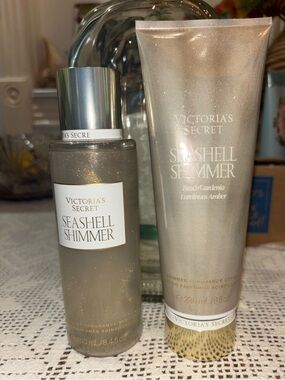 (Inventory 49) Victoria's Secret Seashell Shimmer Body Mist & Lotion